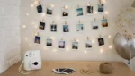 DIY Fotowand mit Sofortbildkamera fuer Partys gestalten